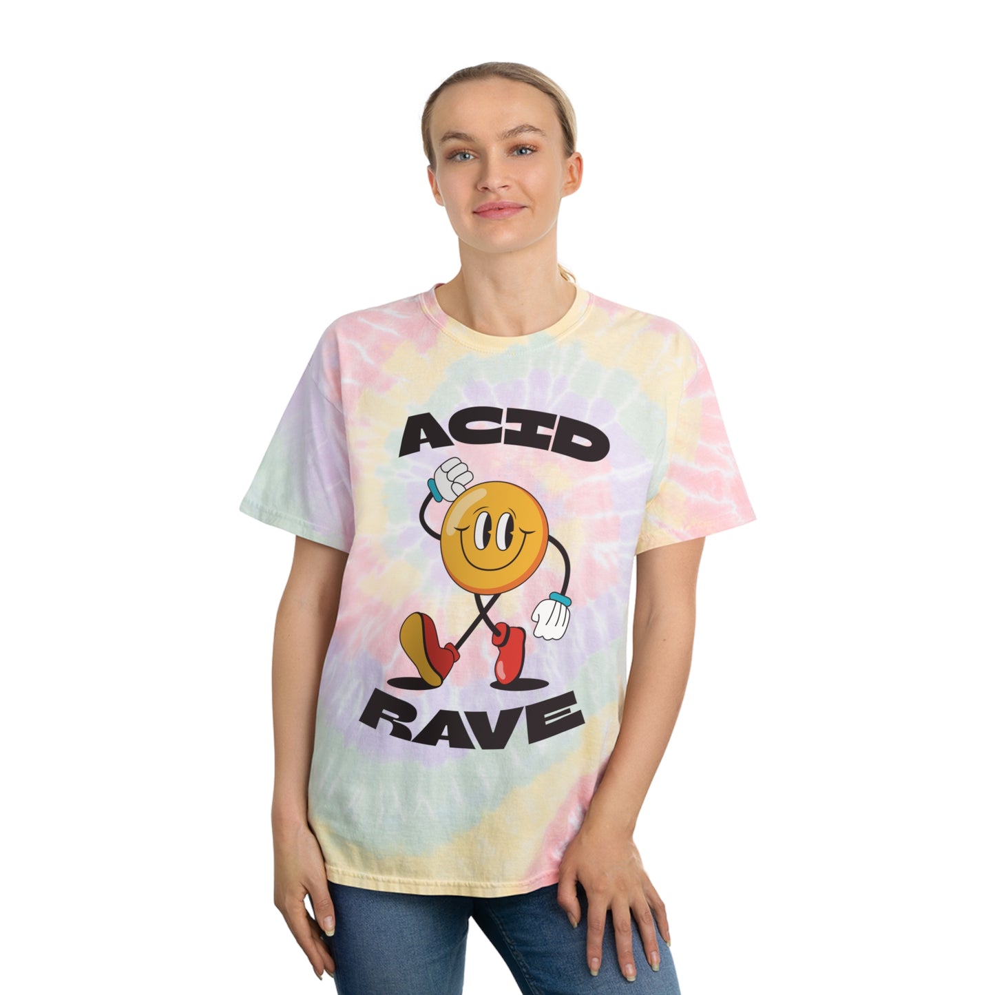 Acid Rave Tee - Spiral Tie-Dye / Batik