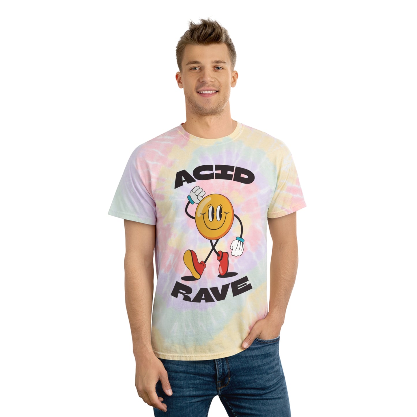Acid Rave Tee - Spiral Tie-Dye / Batik
